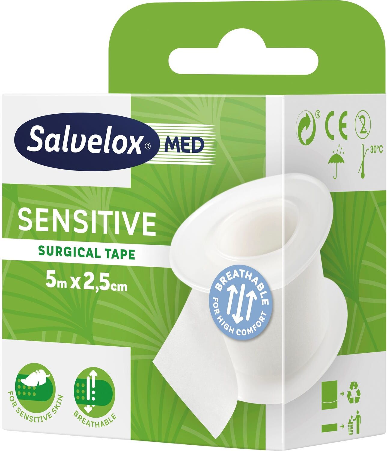 SALVELOX Sensitive esparadrapo 5mx2,5mm 1 ud