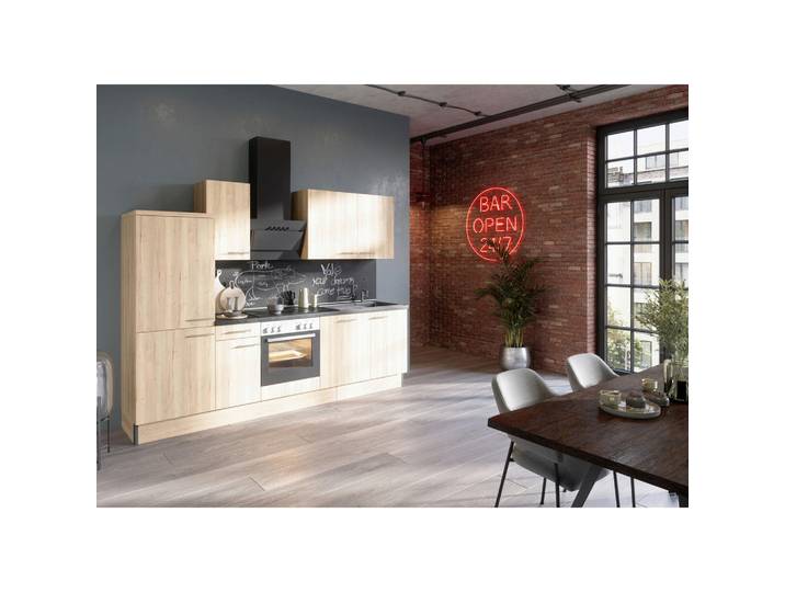 Optifit Küchenleerblock, Eiche, 1 Schublade(n) Schubladen, seitenverkehrt montierbar, nur wie online abgebildet bestellbar, 270 cm, DIN EN ISO 50001, DIN EN ISO 9001, Made in Germany, DIN EN ISO 14001, höhenverstellbare Füße, Zusatzausstattung erhältlich, Küchen, Küchenzeilen & Küchenblöcke, Küchenzeilen ohne Geräte