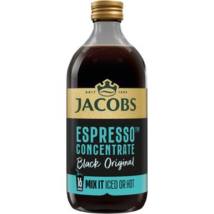 Jacobs Kaffeekonzentrat Espresso Typ Concentrate Original, zuckerfrei & mit löslichem Bohnenkaffee, 485 ml