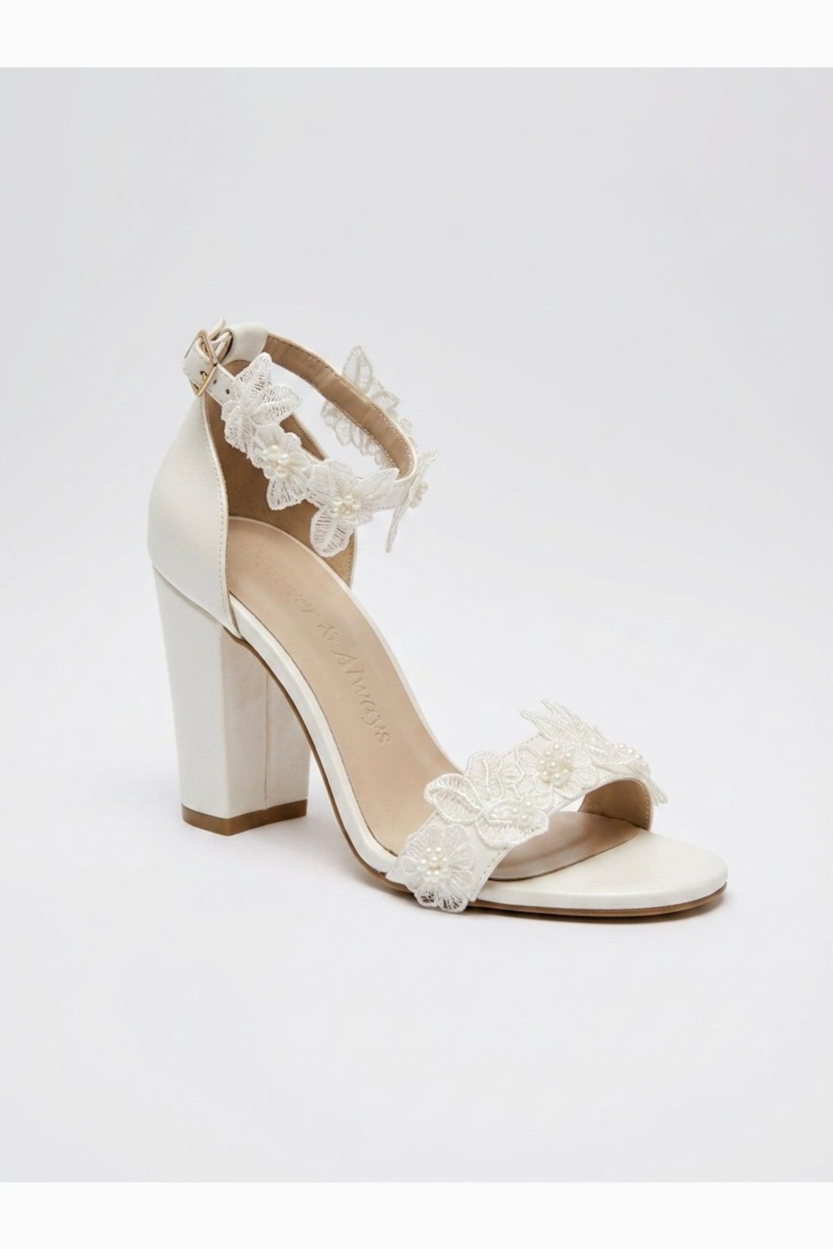 Florielle Spitzen Brautabsatzschuhe