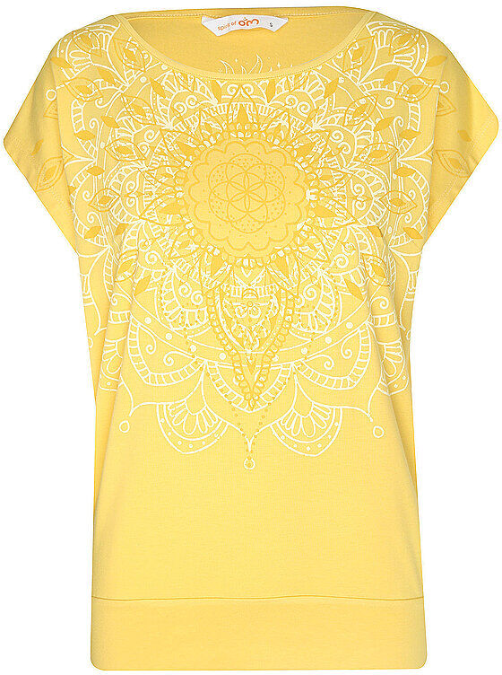 SPIRIT OF OM Damen Yogashirt Yamala gelb   L W