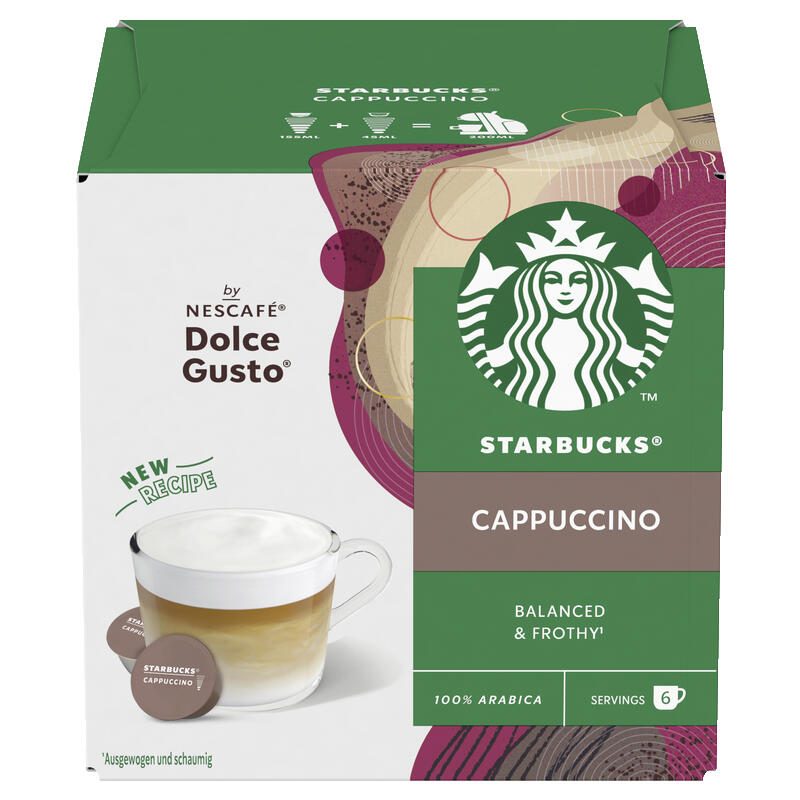 NESCAFÉ Kaffeekapseln DOLCE GUSTO® STARBUCKS® Cappuccino 12607034