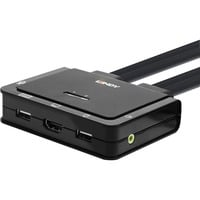 2 Port HDMI 4K60, USB Typ C, USB 2.0 & Audio Cable KVM Switch, KVM-Switch