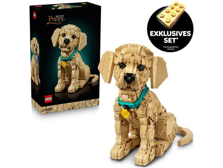 LEGO® Golden Retriever Welpe (11384), LEGO Icons Konstruktionsspielsteine, (2102 St)