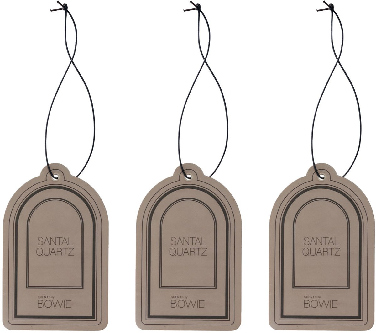 Scents by Bowie Santal Quartz Kastparfum - 3 geurhangers - 120 dagen