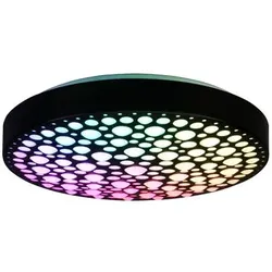 Reality Leuchten LED-Deckenleuchte Chizu Kunststoff Schwarz