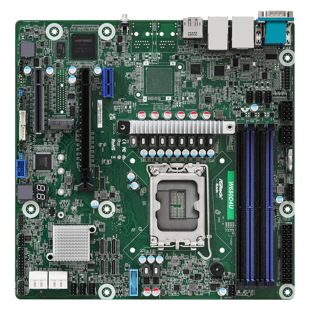 AsRock W680D4ID-2T/G5/X550 (LGA 1700, Intel W680, Deep Mini-ITX) (W680D4ID-2T/G5/X550)