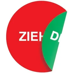 Türaufkleber D.100 mmLxB Ziehen/Drücken Folie selbstkl.