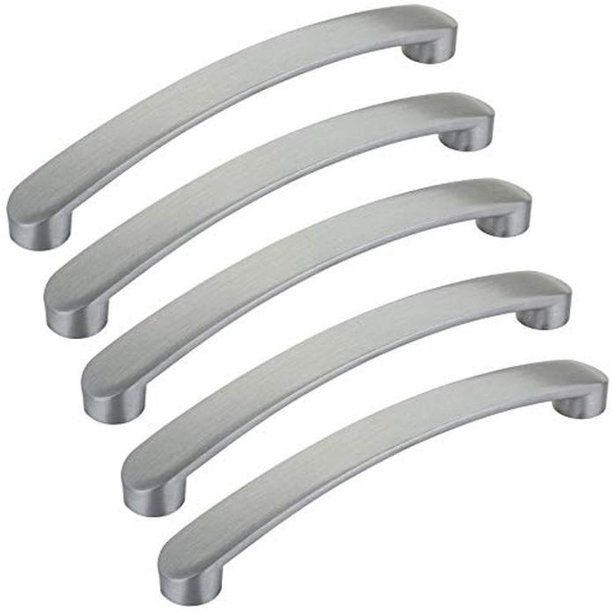 5 Stuks Meubelgreep Inox Look - Kastgreep voor Keukens en Meubels, 160 mm
