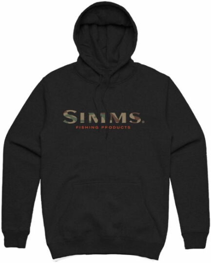 Simms Logo Hoody Black-Xl
