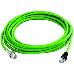 Telegärtner STX M12x1-RJ45, Elektronikkabel + Stecker, Grün