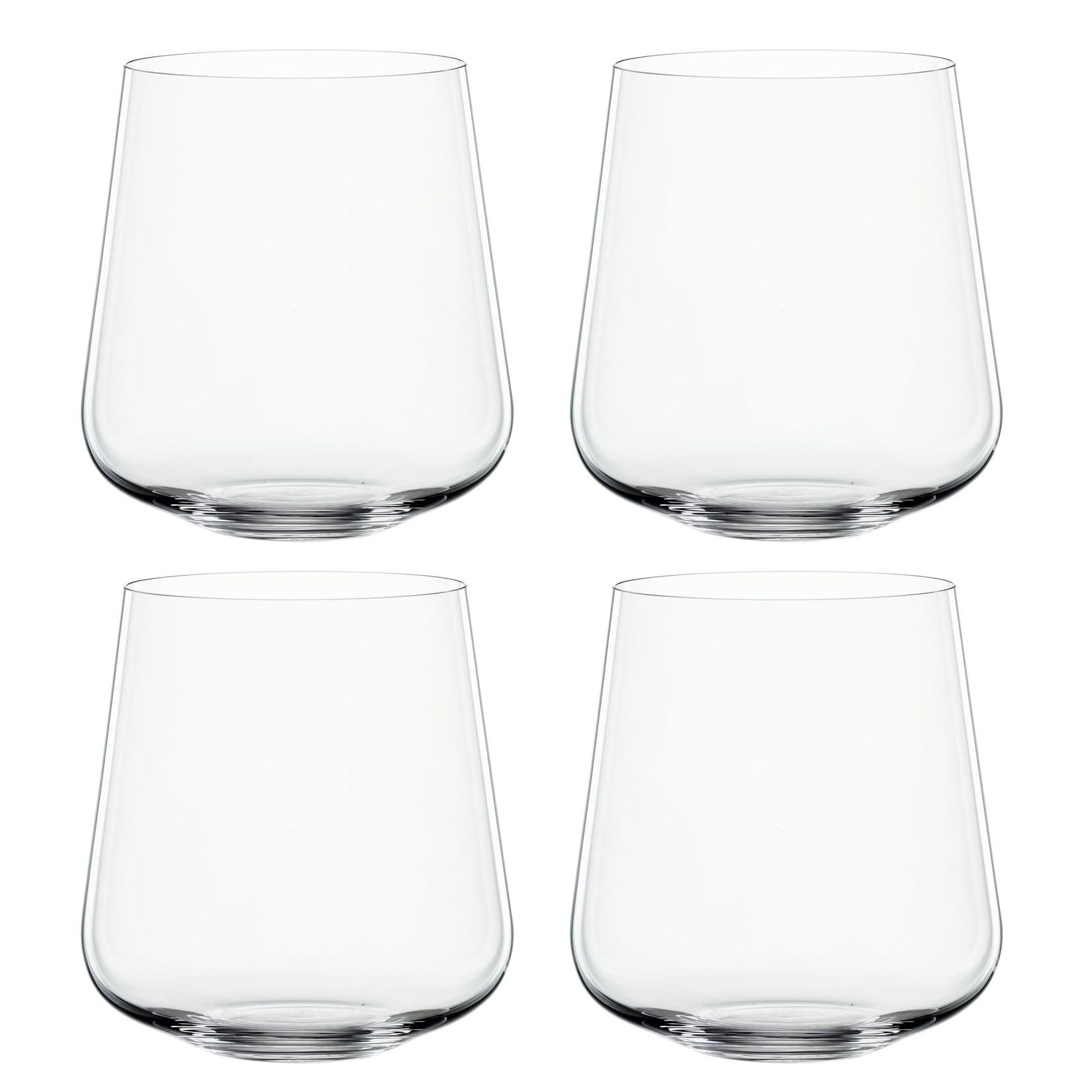 Spiegelau 4-teiliges Wassergläser-Set, Trinkgläser, Kristallglas, 490 ml, Definition, 1350175