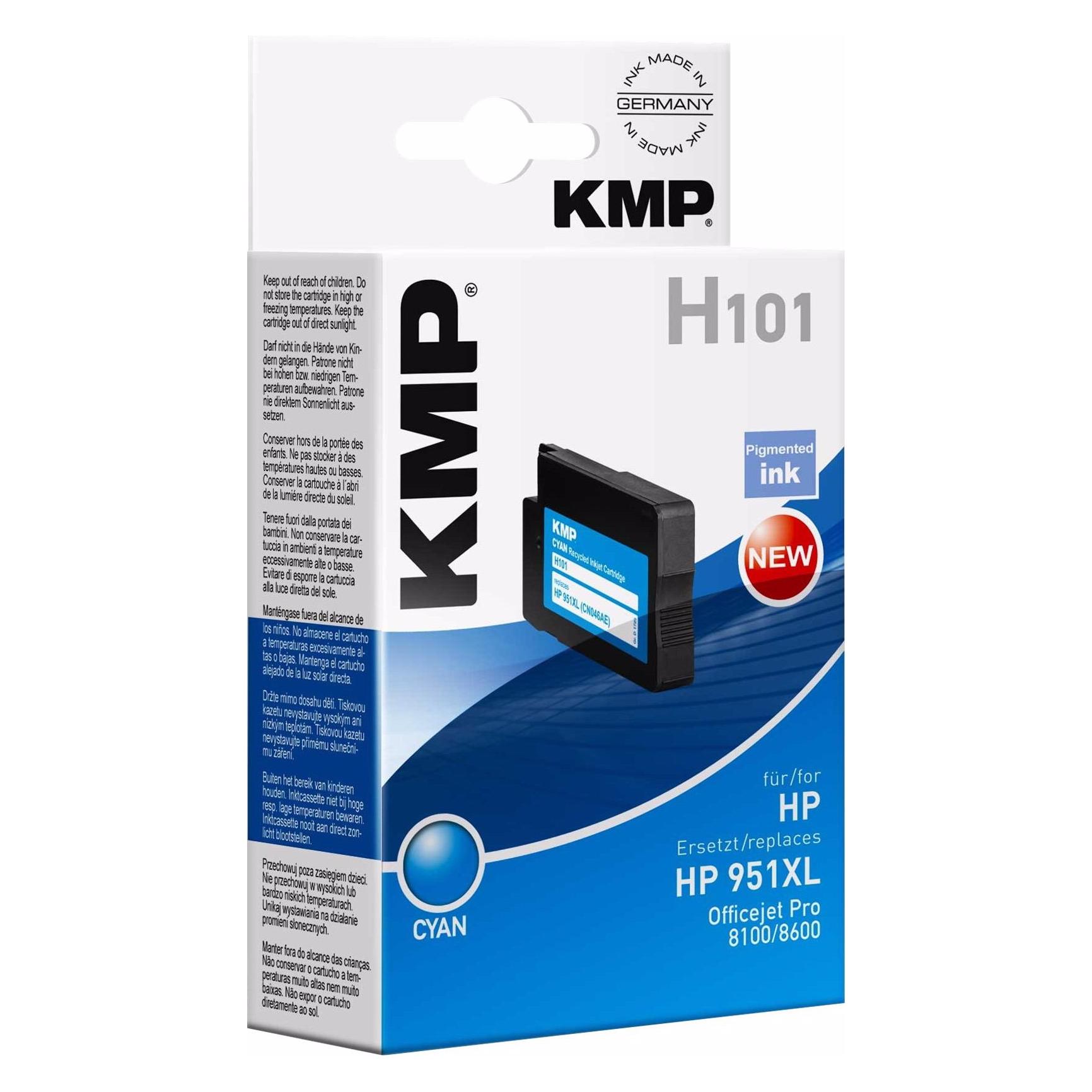 KMP H101 - 30 ml - Cyan  - Tintenpatrone (C) (1723,4003)
