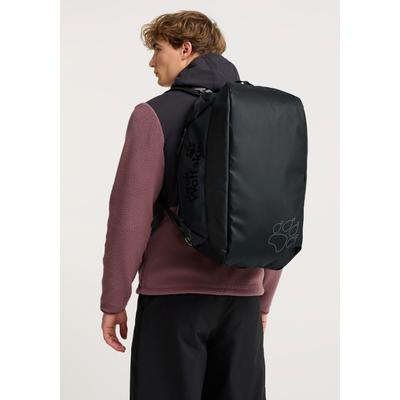 Sporttasche JACK WOLFSKIN "TECTON DUFFLE 45", Gr. onesize, phantom, Polyester, Taschen Sporttasche, Reisetasche 45 Liter, wasserabweisend, als Rucksack tragbar
