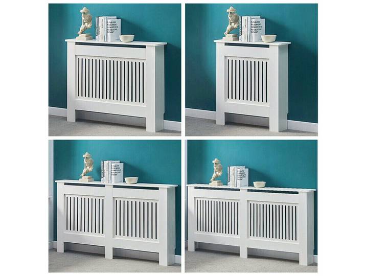 Couverture de calandre blanche pour armoire murale en bois, style moderne, tailles S/M/L/XL