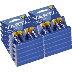 40x Varta 4906 Longlife Power AA im 4er Blister Mignon
