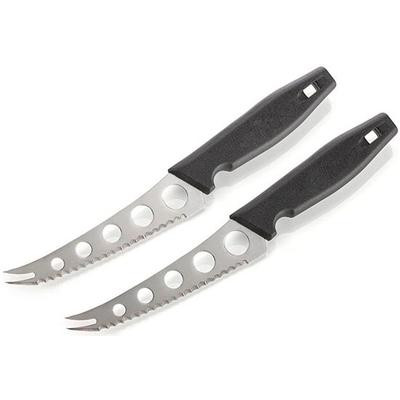 Käsemesser BUDDY'S, schwarz, Klingenlänge 12,5cm, Edelstahl, Kochmesser, ergonomisch geformt, 2-teilig