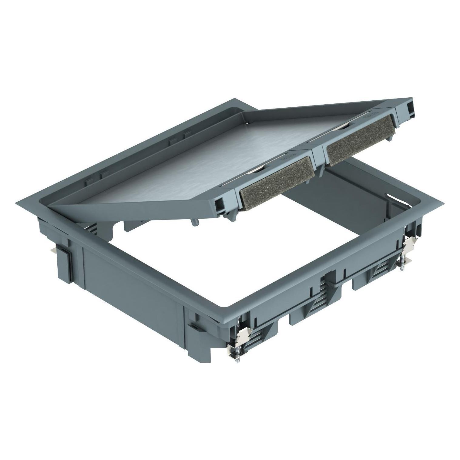 OBO Bettermann OBO GES9 10U 7011 Geräteeinsatz Kanal PA eisengrau RAL7011 (7405070)