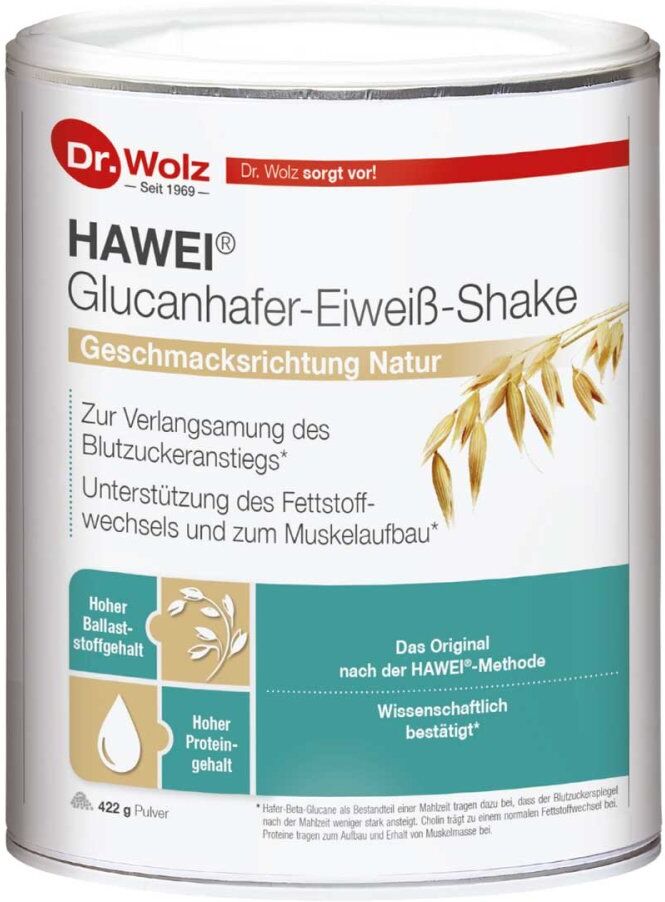 Hawei Glucanhafer-Eiweiß-Shake Natur Pulver 422g