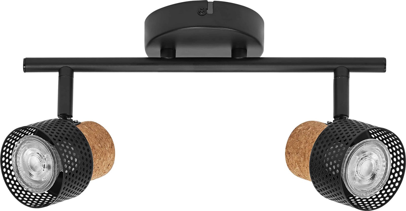 Ledvance Decor Spot Cork Inbouwspot, 2 x 3,4W, 460lm, Zwart, Warm Wit, GU10