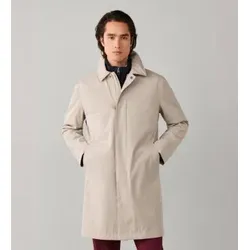 Hackett London für Herren. HM4000243 Sloane Mac Mantel beige (L), Lässig, Klassisch, Polyester
