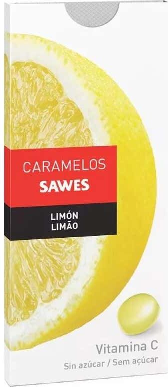 Sawes Caramelos balsámicos sin azúcar sabor Limón con Vitamina C en blister 22g