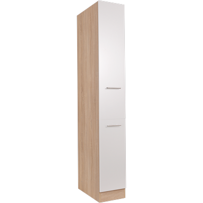 Apothekerschrank RESPEKTA "Merle", weiß, B:30cm H:200cm T:60cm, Schränke, Apothekerschrank, Breite 30 cm, Metallstangengriffe, Höhe 200 cm