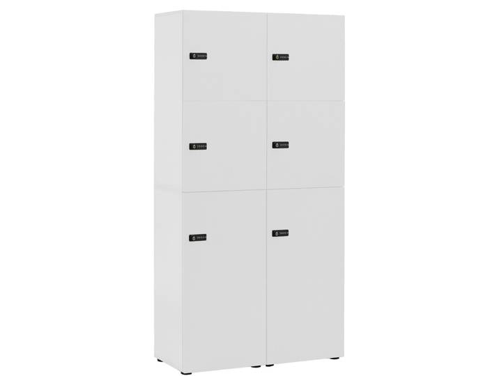 Garderobenschrank Dorla weiss Holzwerkstoff B 90.8 cm H 185.2 cm - Garderobenschrank