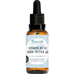 NATURAFIT Vitamin D3+K2 2000 I.E./150 μg Tropfen 30 ml