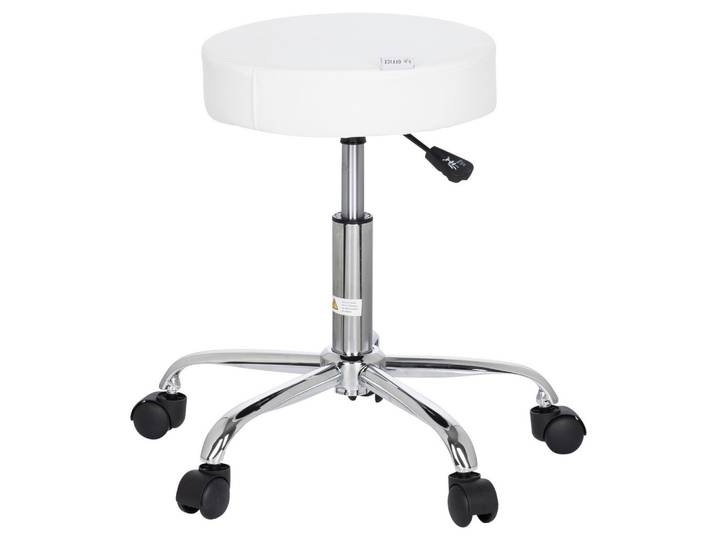 Bürohocker Operator II Chromfarben/Weiß