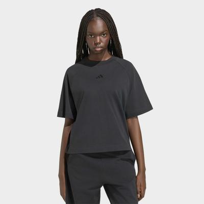 T-Shirt ADIDAS SPORTSWEAR "W AK SL TEE", Damen, Gr. M, schwarz, Obermaterial: 100% Baumwolle, normal, Rundhals, Shirts T-Shirt, Schwere Premium-Qualität, robuste Stoffstruktur