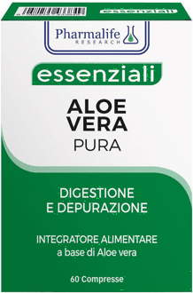 Pharmalife research Pharmalife Aloe Vera Pura Integratore per Digestione e Depurazione 60 Compresse