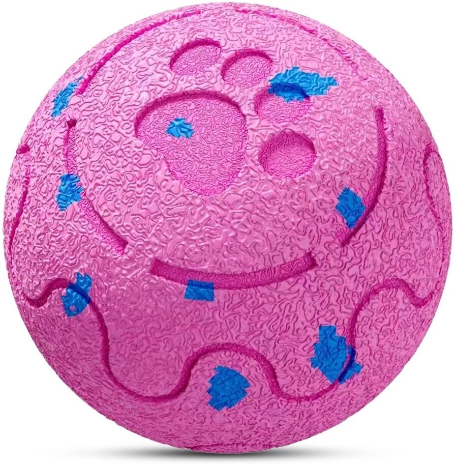INF Balle interactive pour chien à commande à distance, mode veille intelligent, TPU et 60 minutes de jeu Rose