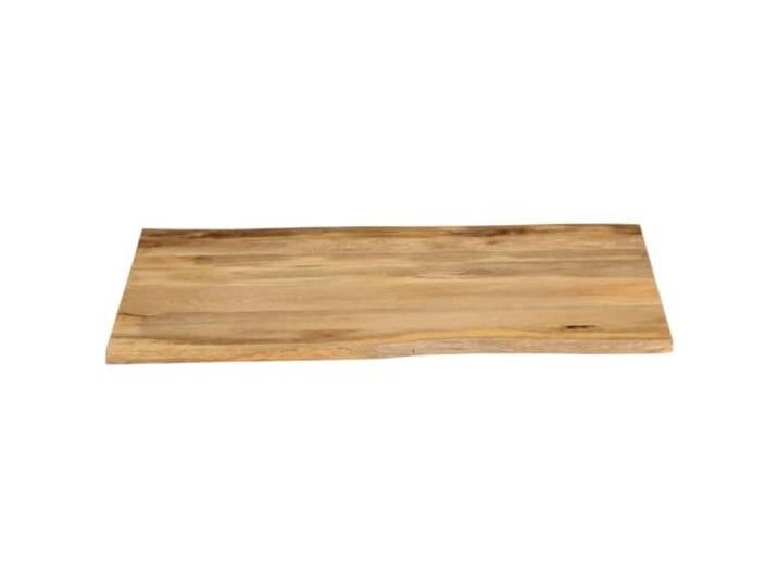KTHLBRH Tischplatte 90 x 80 x 2,5 cm Massivholz Mango Rustikales Design, leicht zu reinigende glatte Oberfläche, 2 Seitenkanten, vielseitiger Ersatz