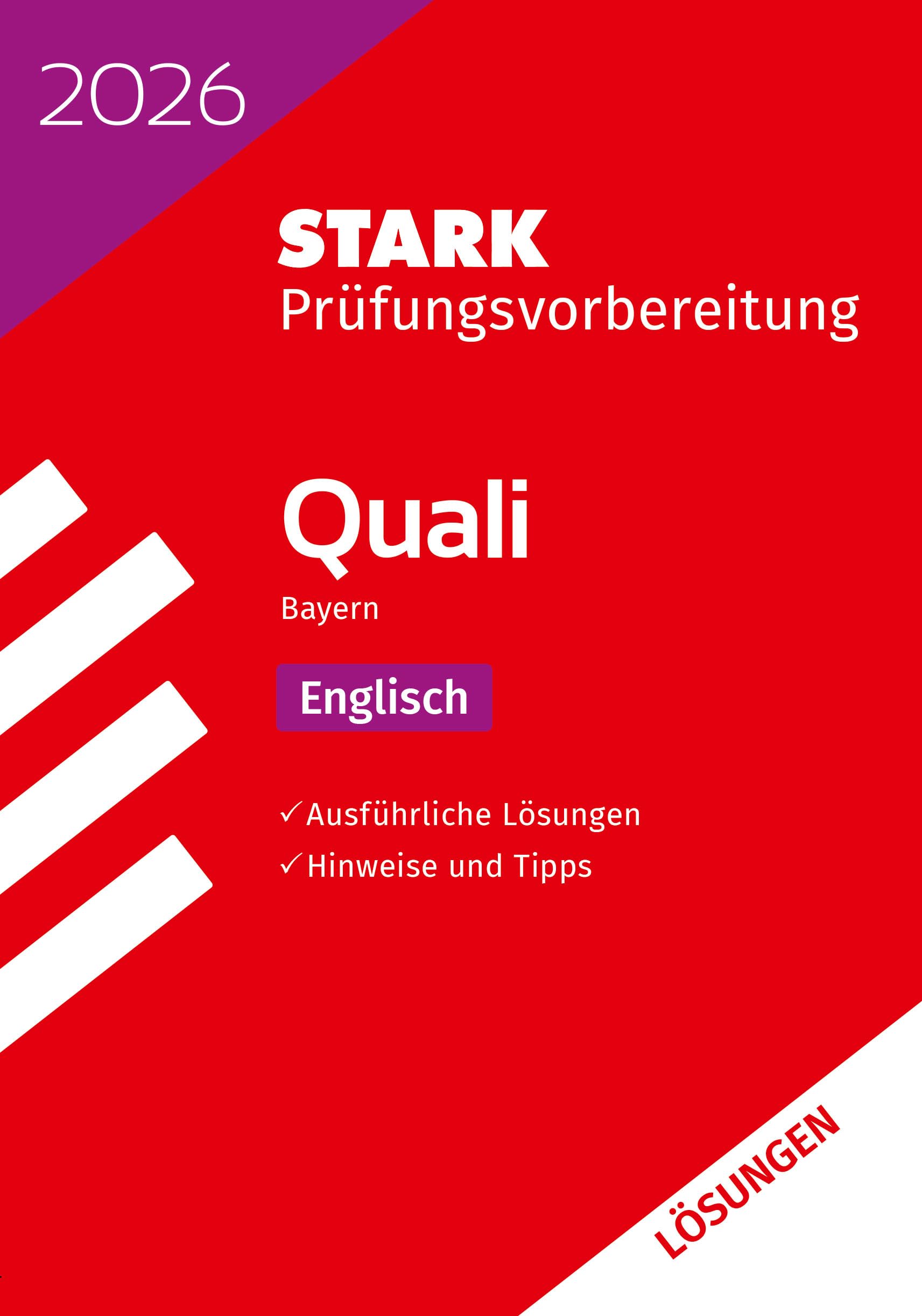 STARK Lösungen zu Englisch 9. Klasse - Quali Mittelschule 2026 Bayern - Prüfungsvorbereitung (Abschlussprüfungen) - Preis vom 14.10.2026 23:07:16 h