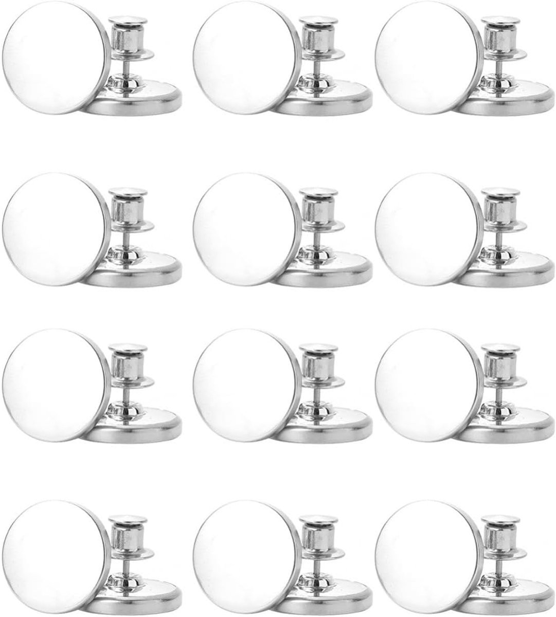 6 paar magnetische gordijnsluitingen in zilver om je gordijnen te fixeren