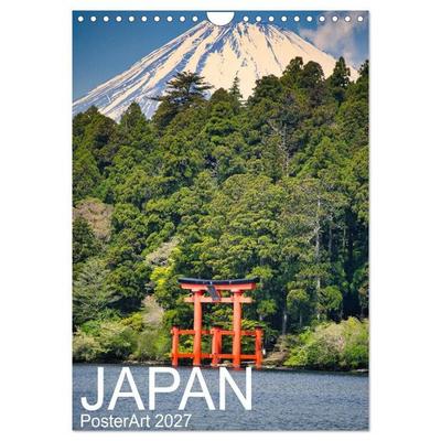 Japan PosterArt (Wandkalender 2027 DIN A4 hoch), CALVENDO Monatskalender