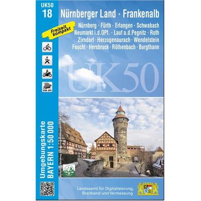 UK50-18 Nürnberger Land - Frankenalb, Sonstige von , Landesamt für Digitalisierung, Breitband und Vermessung, Bayern, 978-3-89933-965-9
