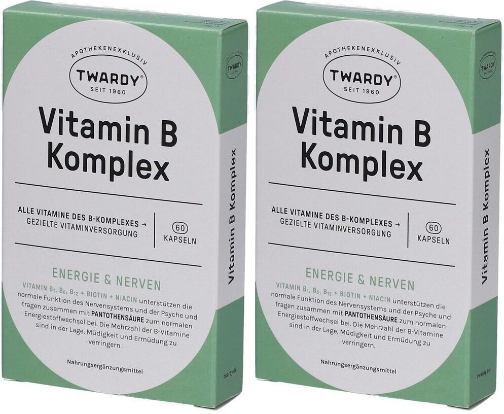 Twardy Vitamin B Komplex Kapseln 2x 2x60 St