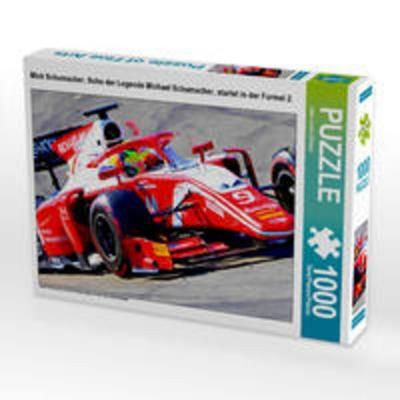 CALVENDO Puzzle Mick Schumacher, Sohn der Legende Michael Schumacher, startet in der Formel 2. 1000 Teile Lege-Größe 64 x 48 cm Foto-Puzzle Bild von