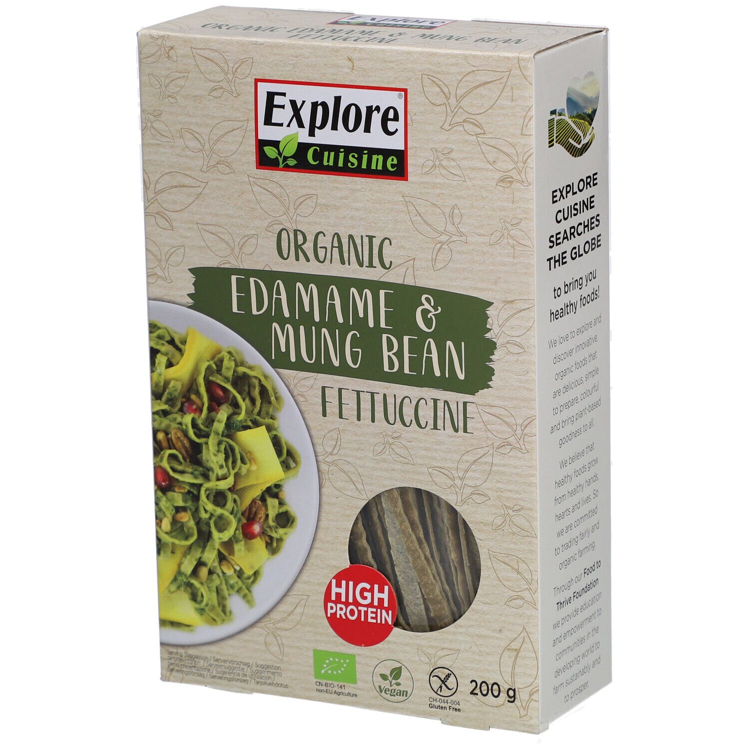 Explore Cuisine Fettuccine Edamame&Mungo Bio 200 g Sonstige