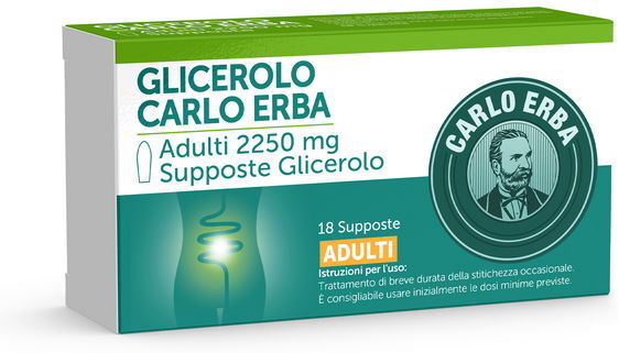 Johnson & Johnson Glicerolo 18 Supposte Per Stitichezza Occasionale Adulti