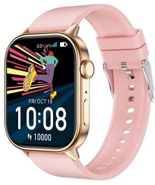Inspired Deals QX17 2.01 Inch Outdoor Smart Watch With GPS Compass HD IPS Display Sports Smartwatch rose Gold