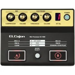 Roland EC-10M ELCajon Mic Processor, Synthesizer, Schwarz, Gelb