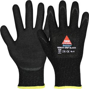 Hase Schnittschutzhandschuhe Genua Grip Black, Schnittschutzlevel E, Mischgewebe, Größe 6 / XS