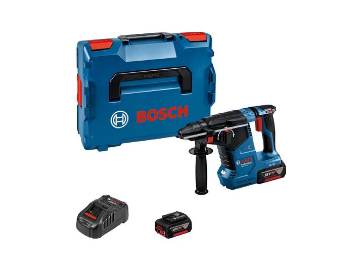 Akku-Bohrhammer BOSCH PROFESSIONAL GBH 18 V-24 C , blau (bunt), Bohrmaschinen, Akku-Bohrhammer