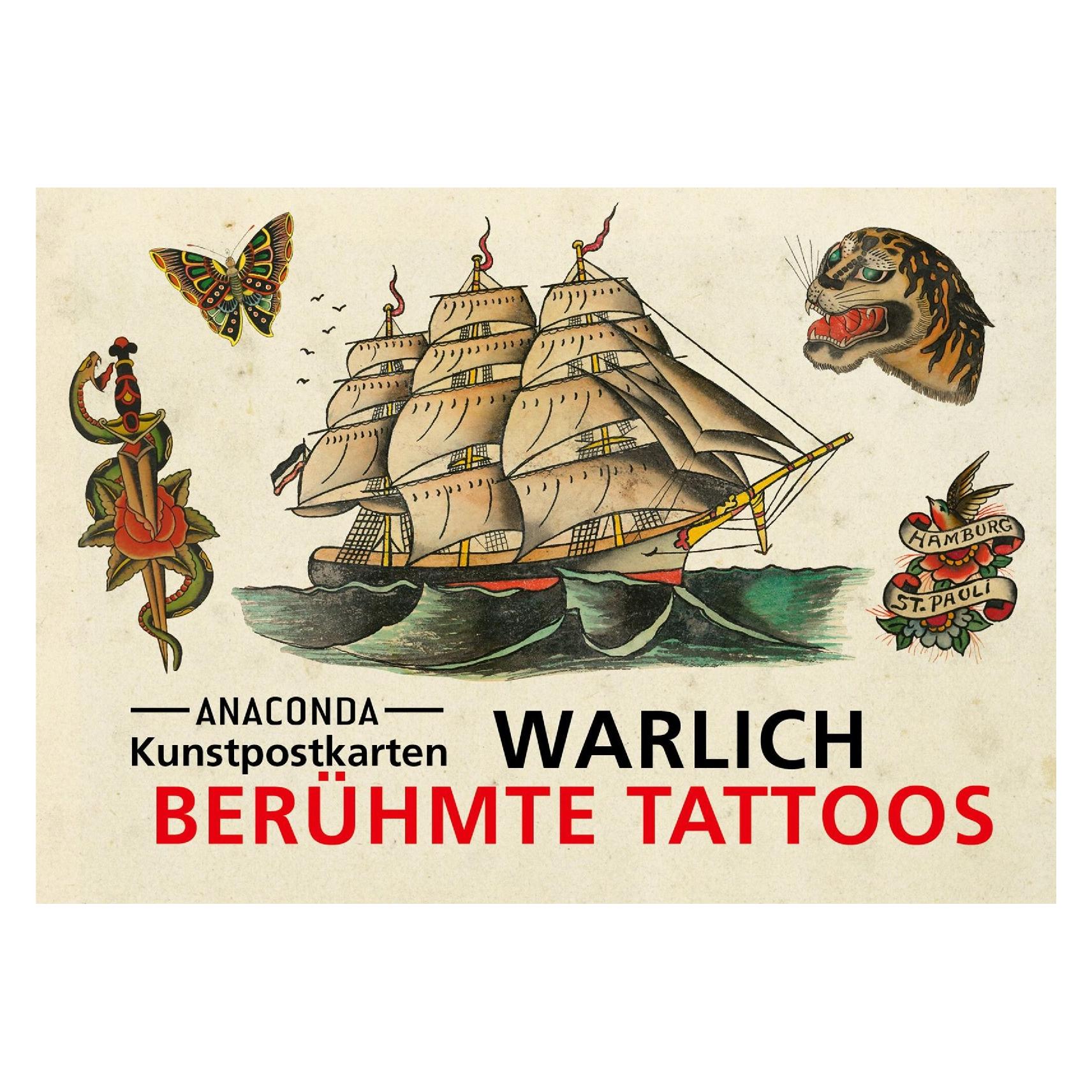 Anaconda Postkarten-Set Warlich. Berühmte Tattoos (20 Stk.) (57259144)