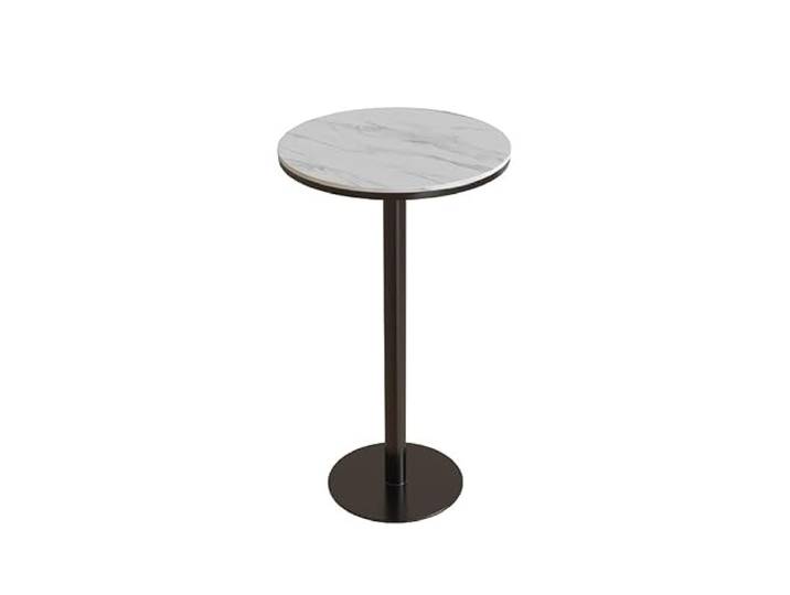 loeusjfnr Langer Bartisch Runder Stehtisch aus Schiefermarmor, einfacher for Café, Zuhause, Wohnzimmer, Veranda, Balkon