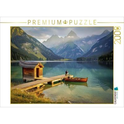 CALVENDO Puzzle Sanftes Uferglück - ein Steg wie ein Atemzug. | 2000 Teile Lege-Größe 90x67cm Foto-Puzzle für glückliche Stunden, von , Calvendo