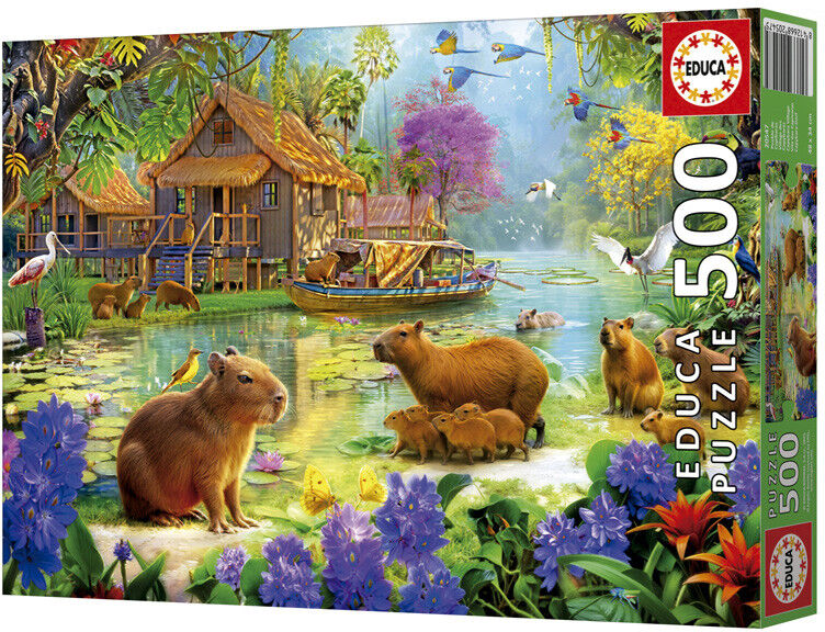 EDUCA BORRAS Puzzle 500 pcs Capybara Village - Educa